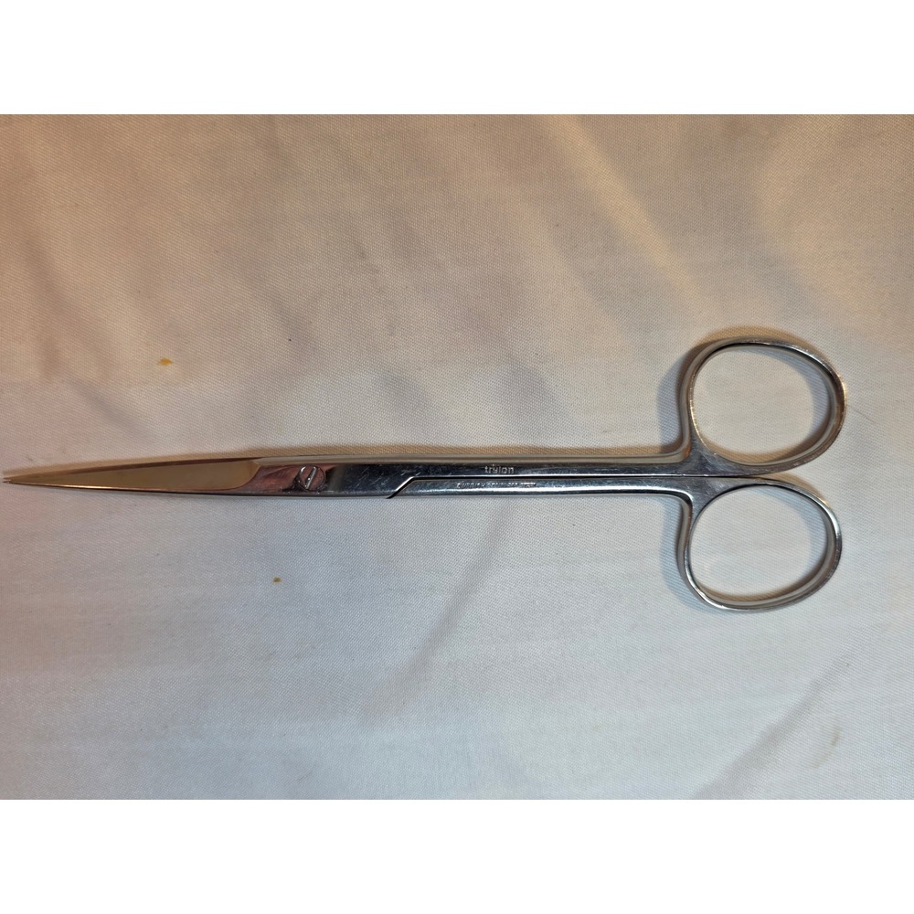 Trulon Swedish Stainless Steel Surgical Scissors Germany Straight Sharp 5.75in